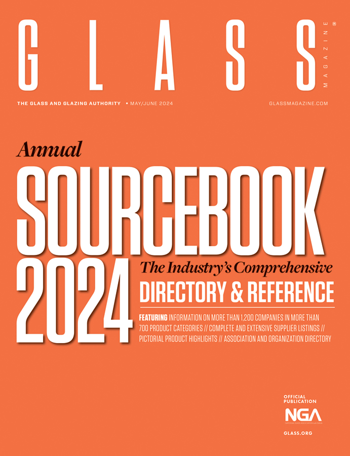 find more than 700 suppliers to the glass and glazing industries in more than 1,200 product categories in glass magazine's 2024 sourcebook