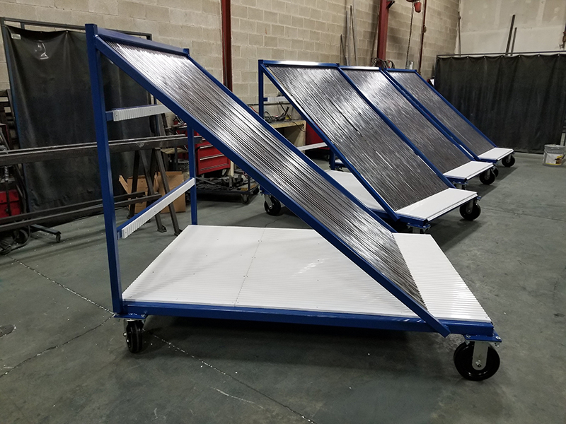 Low-E harp rack from Glassroll Fabrication