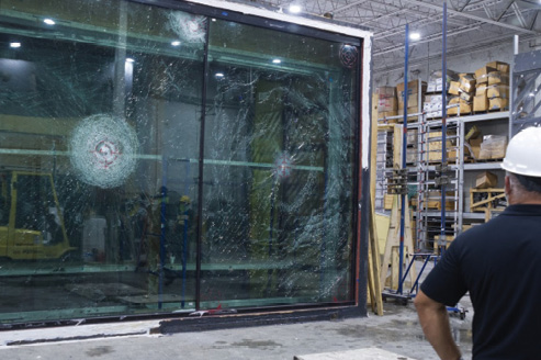 frameless impact window