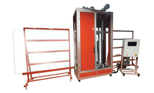 vertical two-sided glass coating machine