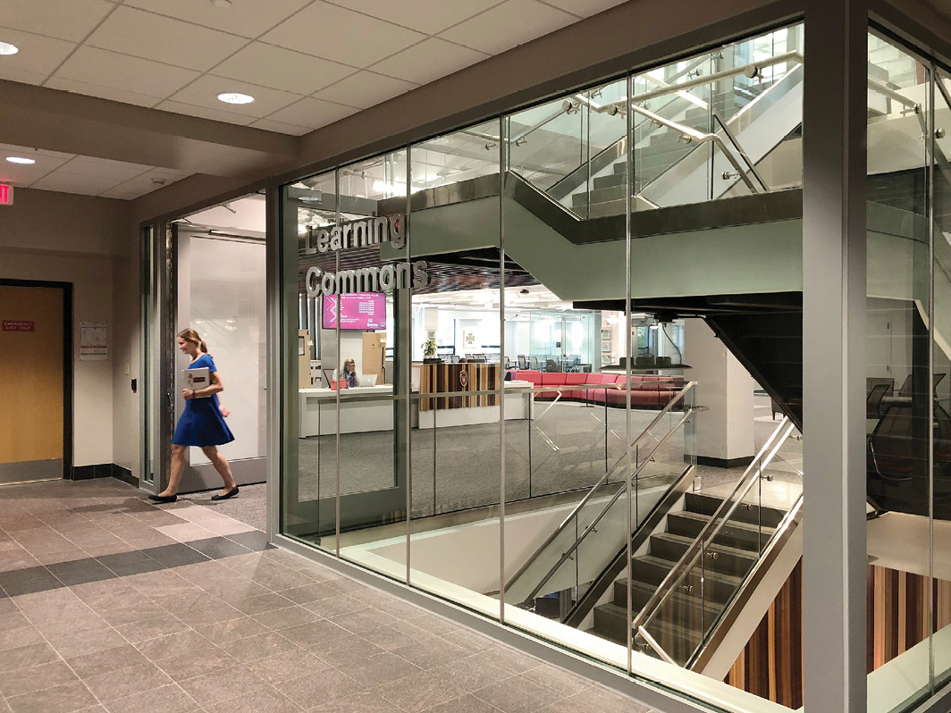 University of Wisconsin School of Business Grainger Hall stairwell enclosure