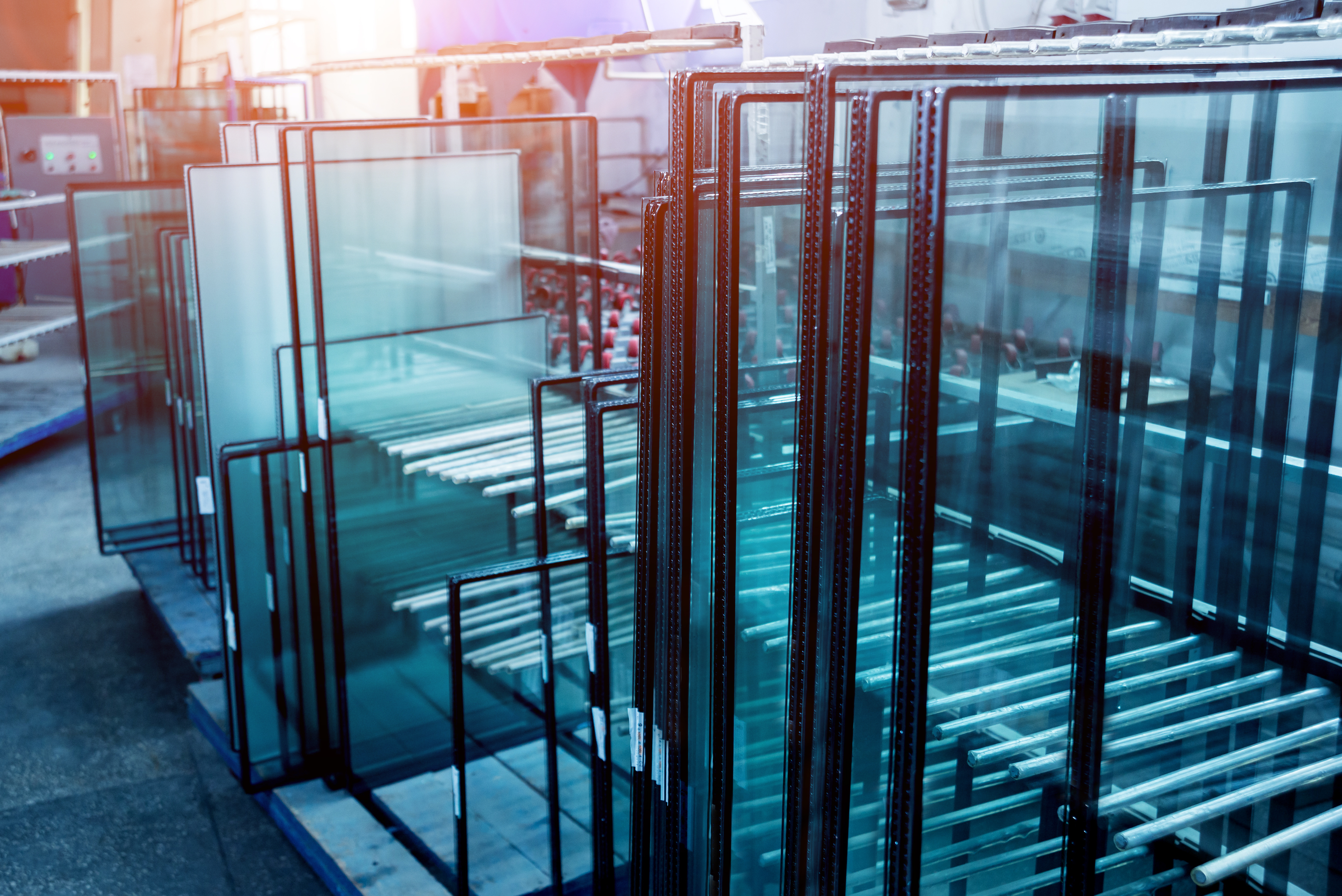 Insulating glass units at the factory