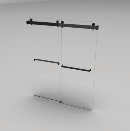 single bar shower door