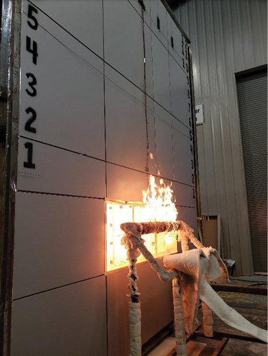 fire-testing a rainscreen panel system