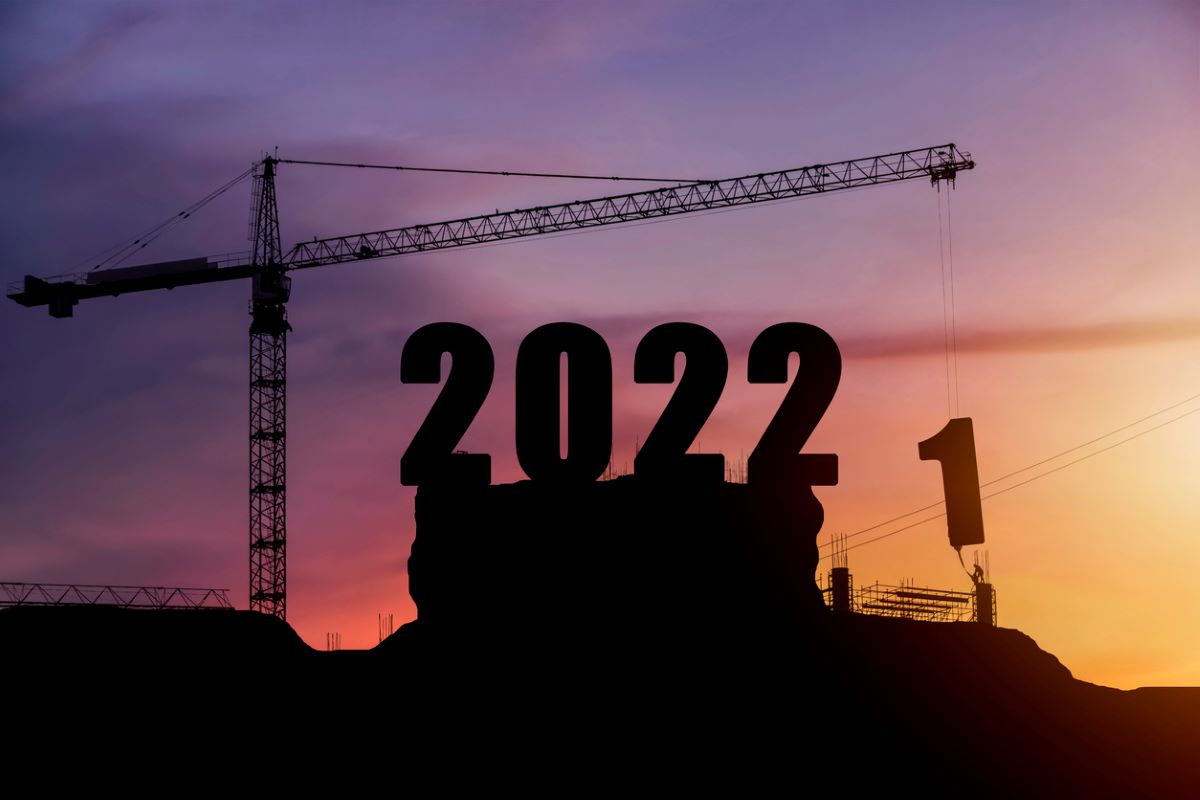 Construction crane changes 2021 to 2022