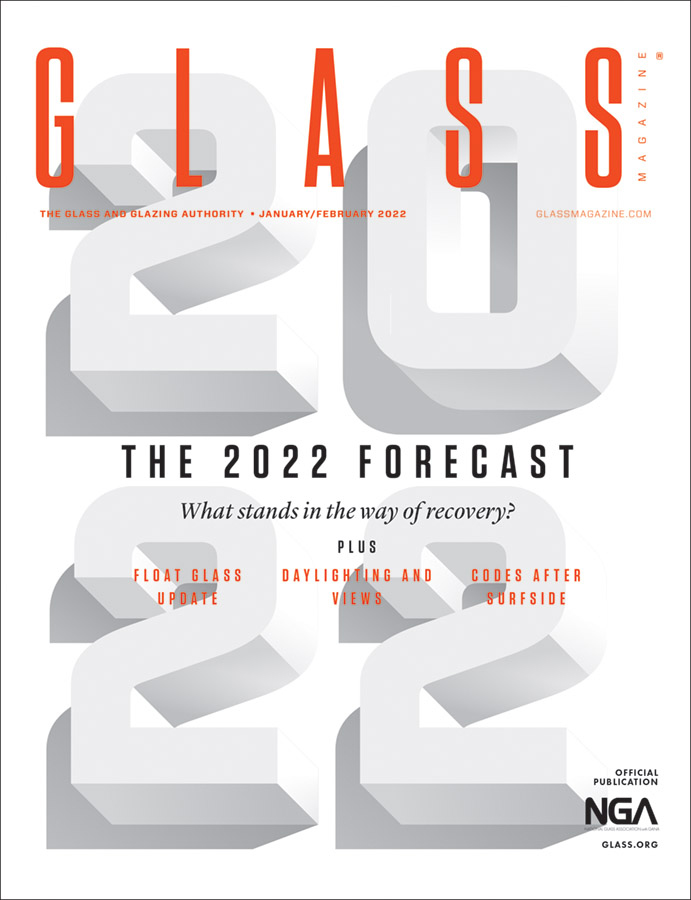 the digital edition of the january/february 2022 issue of glass magazine