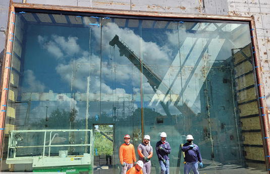 installation of commercial impact windows