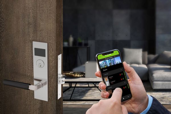 smart entry door lock operated by phone