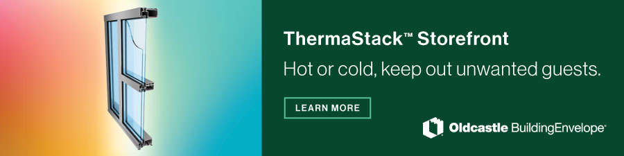 learn more about how to keep out hot or cold with ThermaStack Storefront from Oldcastle BuildingEnvelope