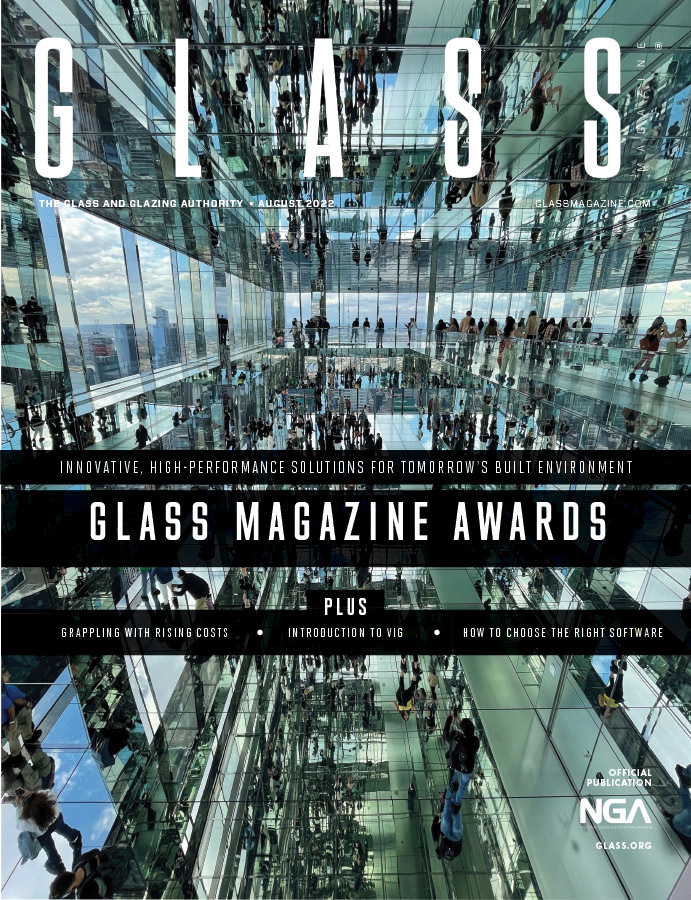 read the August issue of Glass Magazine featuring the 2022 winners of the Glass Magazine Awards