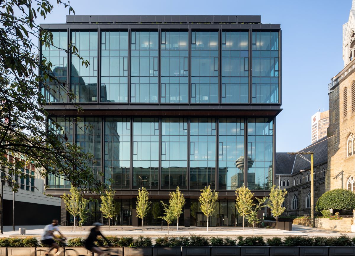 contemporary glass facade