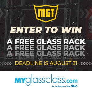 enter by August 31 to win a free glass rack from My Glass Class dot com