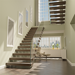 Cantilever Stair System as seen in a home