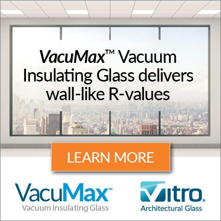 learn more about how VacuMax vacuum insulating glass from Vitro Architectural Glass delivers wall-like r-values