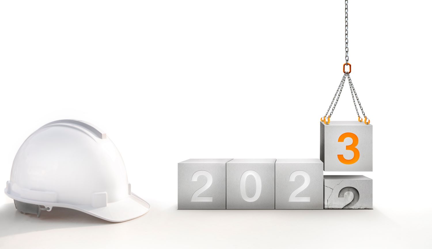 construction hat next to 2023