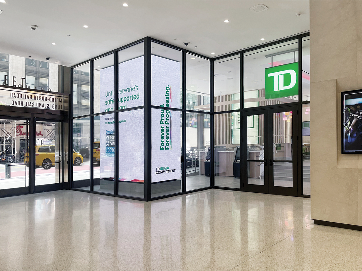 glass entrance