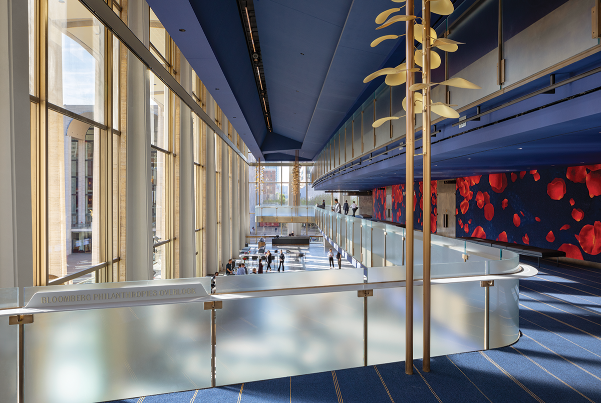 David Geffen Hall glass railing