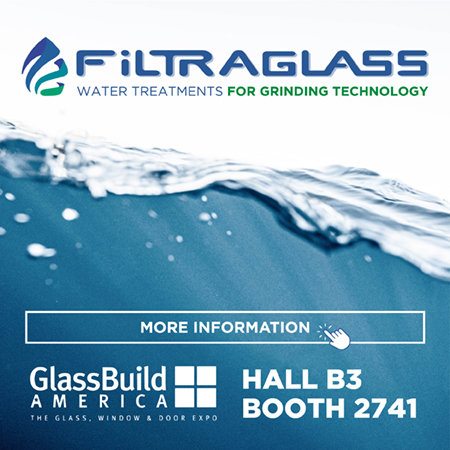 find more information about water treatments for grinding technology from filtraglass either on their website and in person at glassbuild america, booth 2741