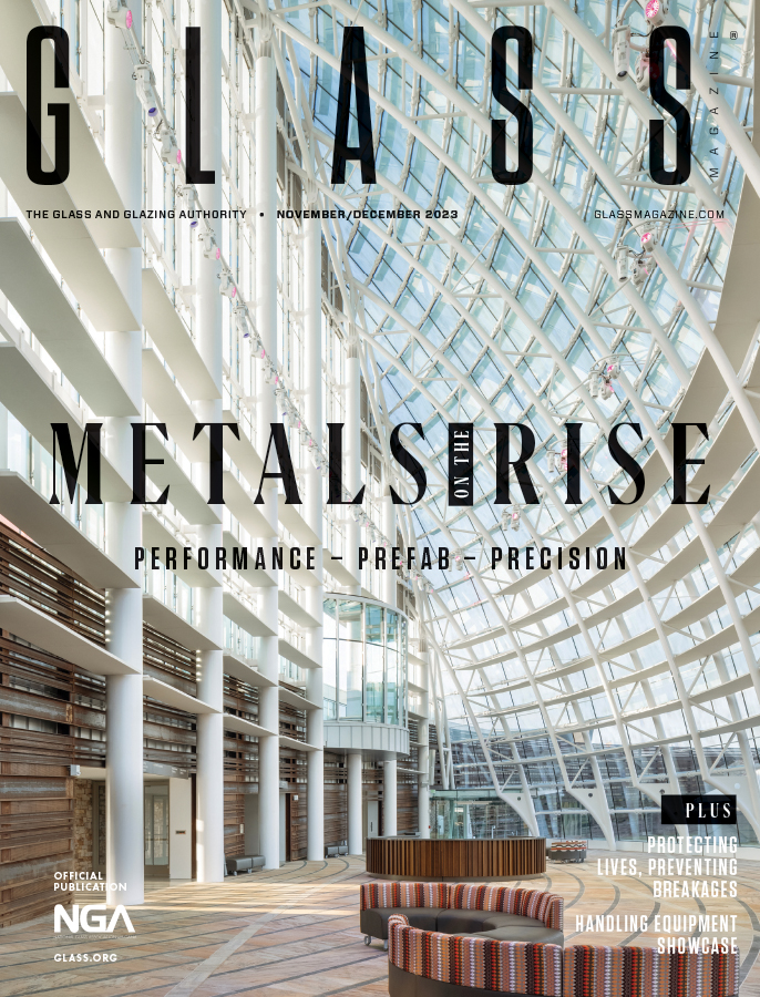 read about metals performance, safety, and glass handling equipment in the November December issue of glass magazine