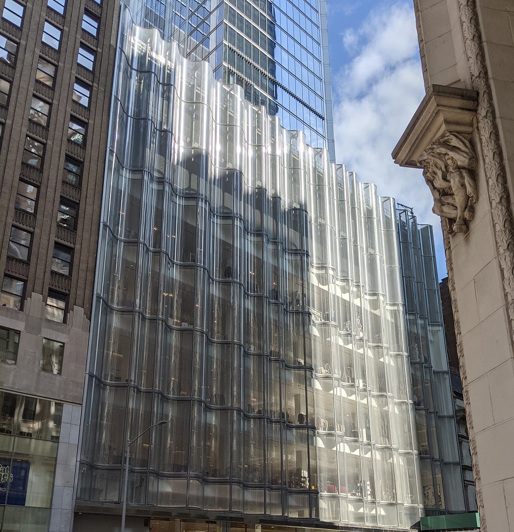 channel glass facade