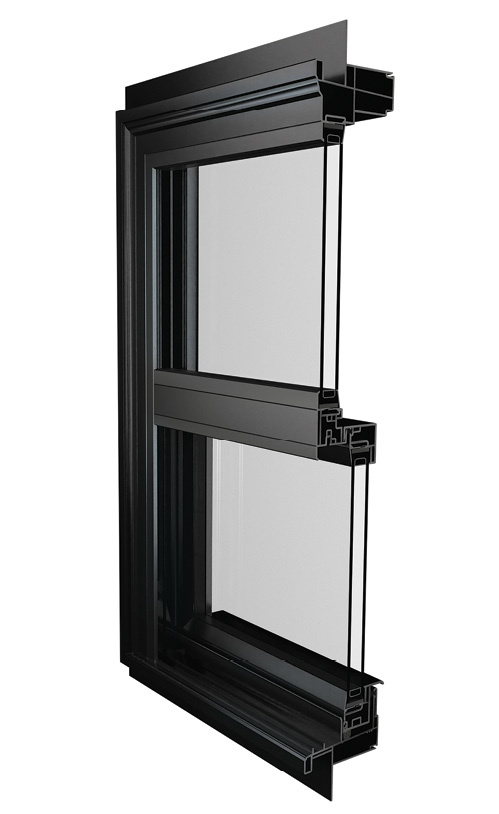 black PVC extrusion