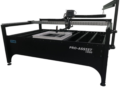 Hand-glazing table