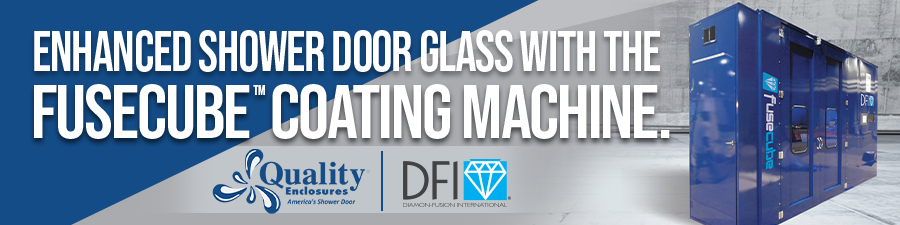 find out how quality enclosures enhances its shower door glass with the fusecube coating machiner from dfi
