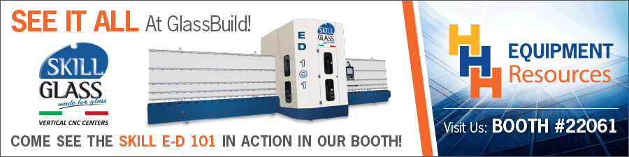 See Salem Fabrication Supplies and HHH Equipment Resources at GlassBuild America booth 2061