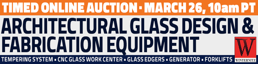 Visit the catalog for the timed online auction of equipment on March 26