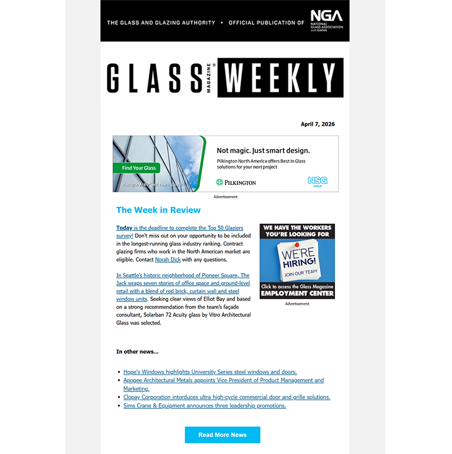 Glass Magazine Weekly April 7, 2026