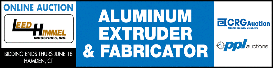 Visit the catalog of glass design and fabrication equipment set to auction on June 10