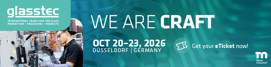 Get your e-ticket now for glasstec