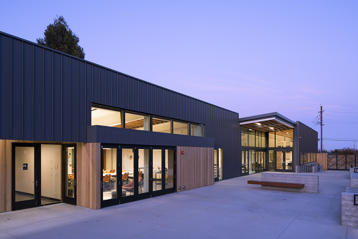 The Spring Hill School's new campus in southern Sonoma County, Petaluma, California, featuring Exterior Technologies' skylight systems.