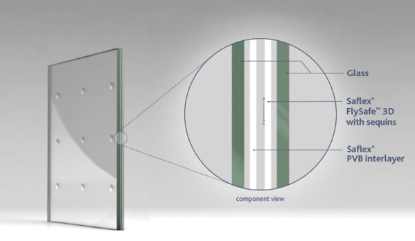 bird-friendly interlayer for glass