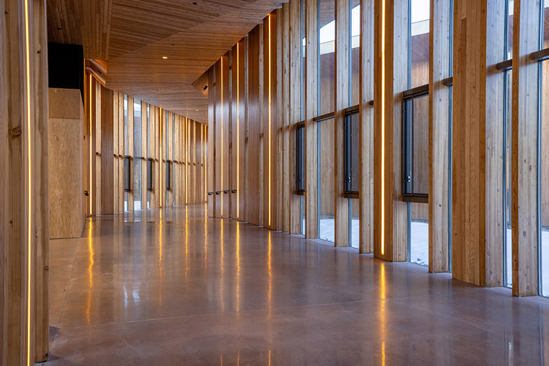 The geometry of the new JST Production and Engineering Center is striking, with more than 70 corners inside and out.