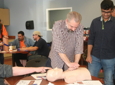 Workplace CPR training