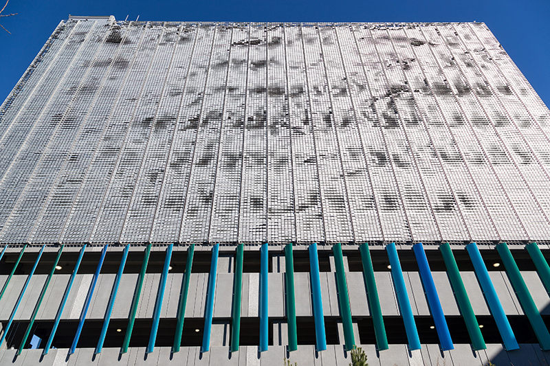 Parking garage exterior