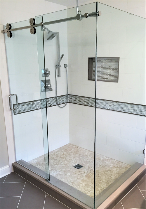 frameless shower enclosure