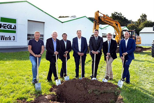 Groundbreaking ceremony for the logistics center