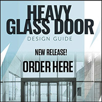 heavy glass door guide square ad