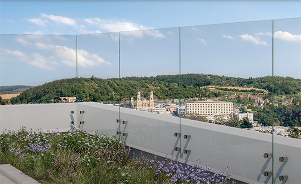 Standoff Railing System rooftop application