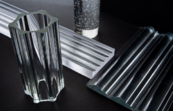 Cast glass mouldings