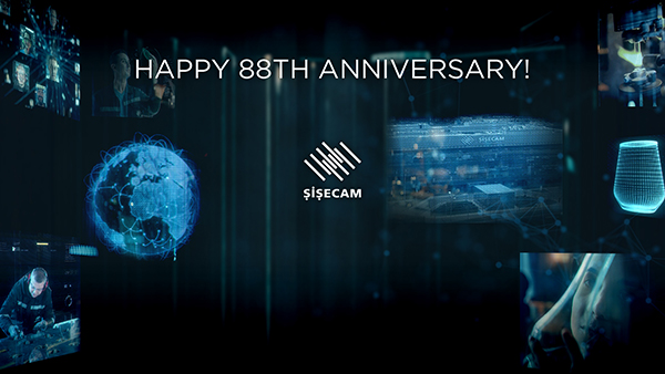 Sisecam 88th anniversary banner