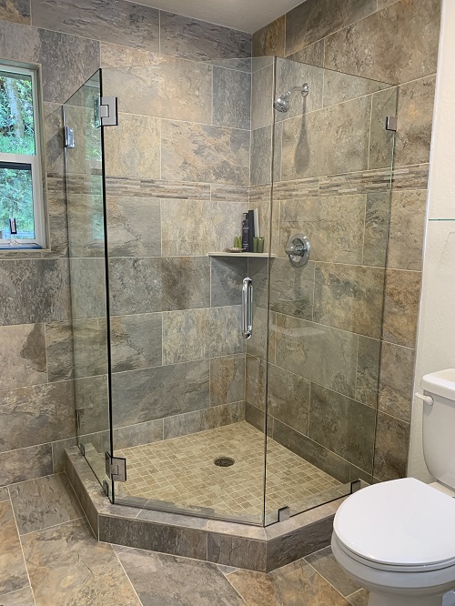 frameless shower enclosure