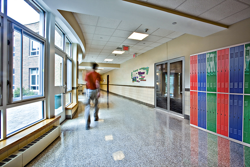 Interior of school