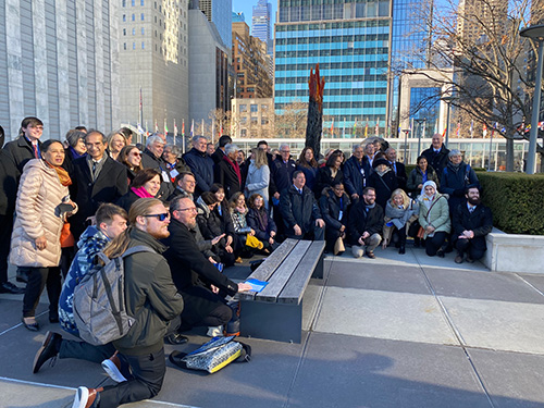 Attendees at the International Year of Glass