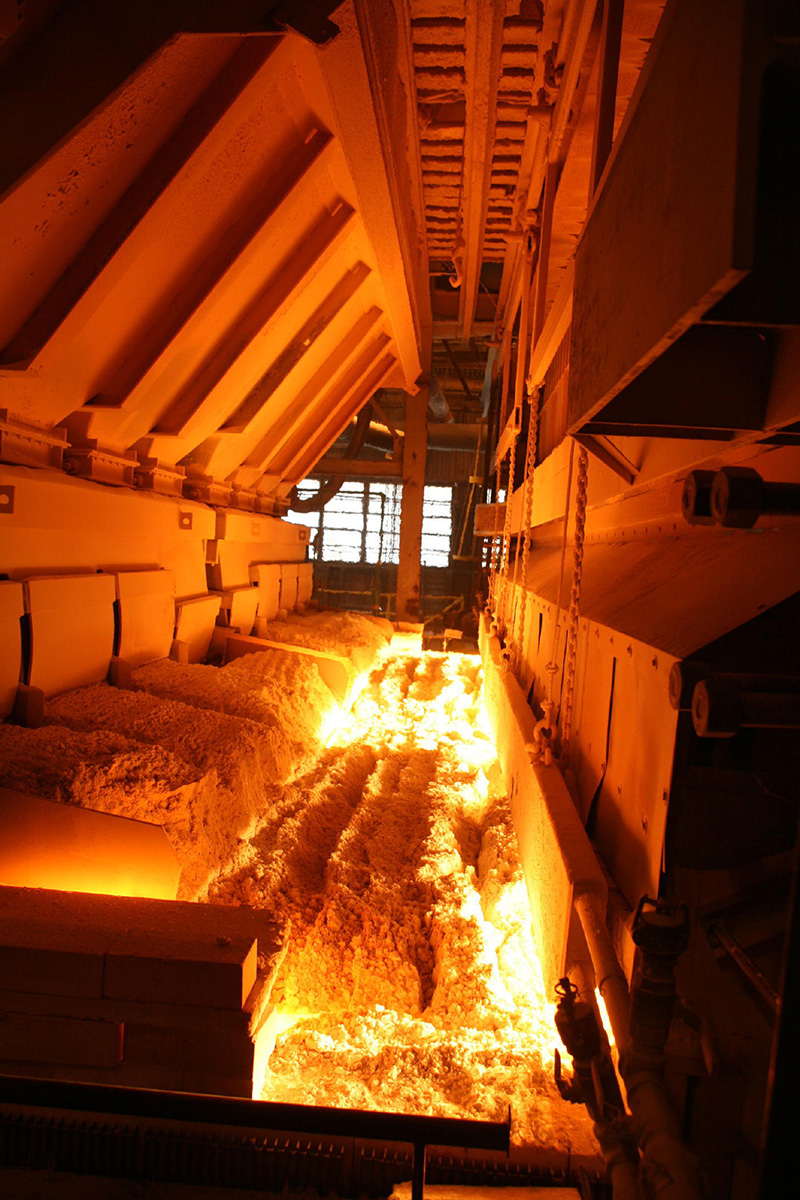 Glass tank at Vitro's Carlisle plant