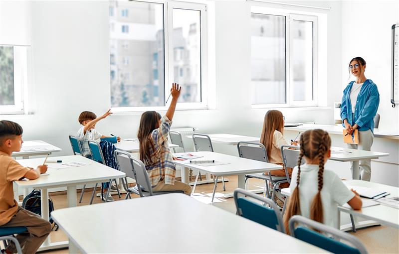 Stock image of a classroom