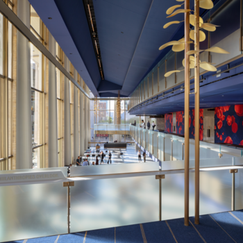 David Geffen Hall glass railing