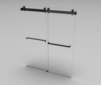 single bar shower door